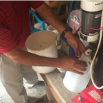 Servicing a water chlorinator