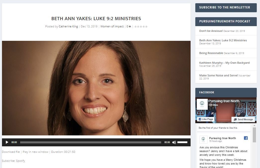 Podcast Interview with Beth Ann Yakes